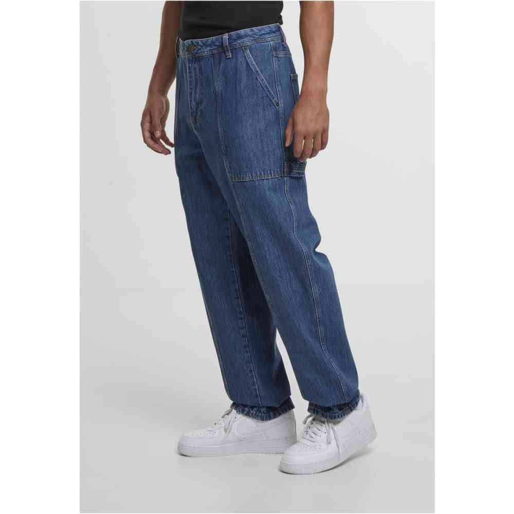 DEF - Loose Fit Jeans Hose - Blau